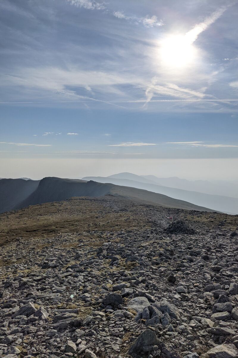 A view along the top of the Cefn Ysgolion Duon ridge