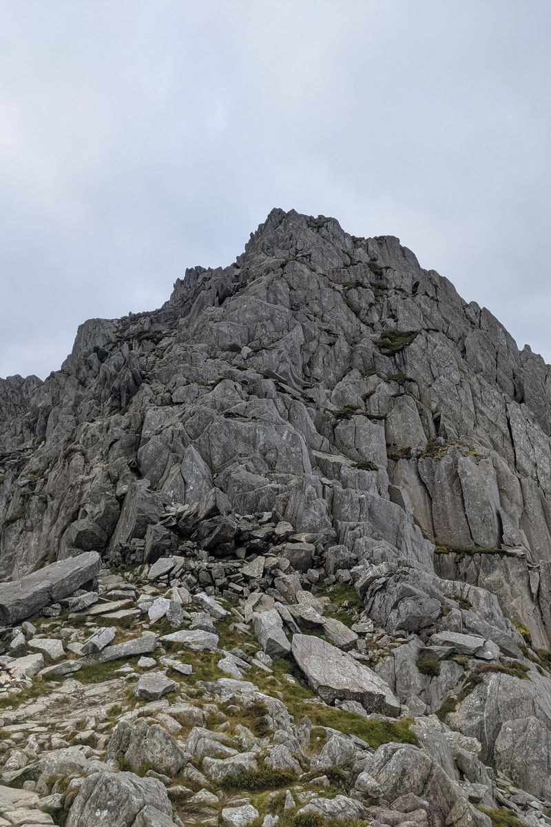 The rocky north ridge of Tryfan